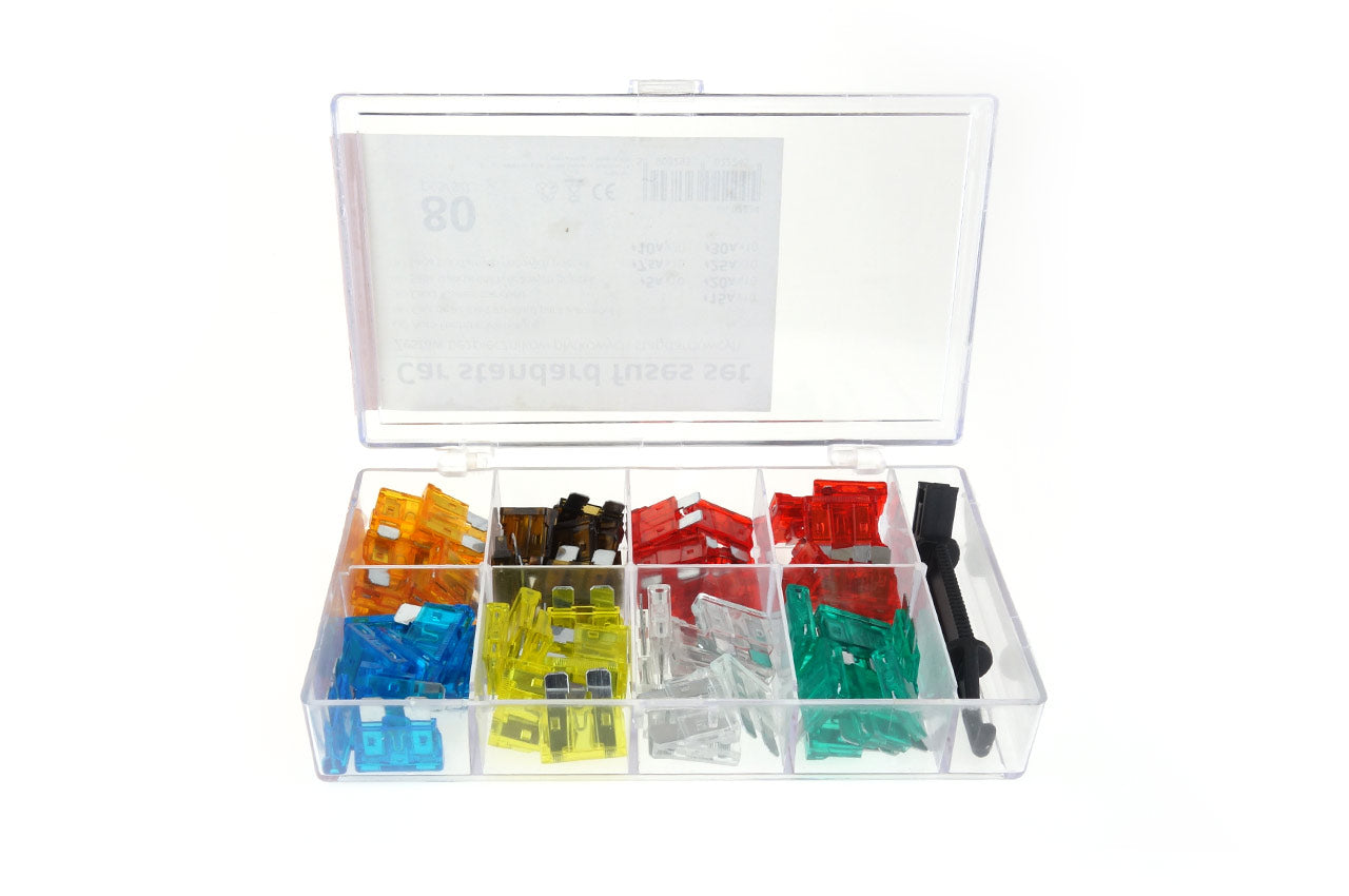 80 Piece Standard Car Fuse Set