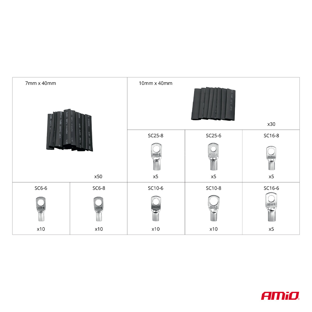 KIT 140 Conectores + Manga térmica Modelo 2