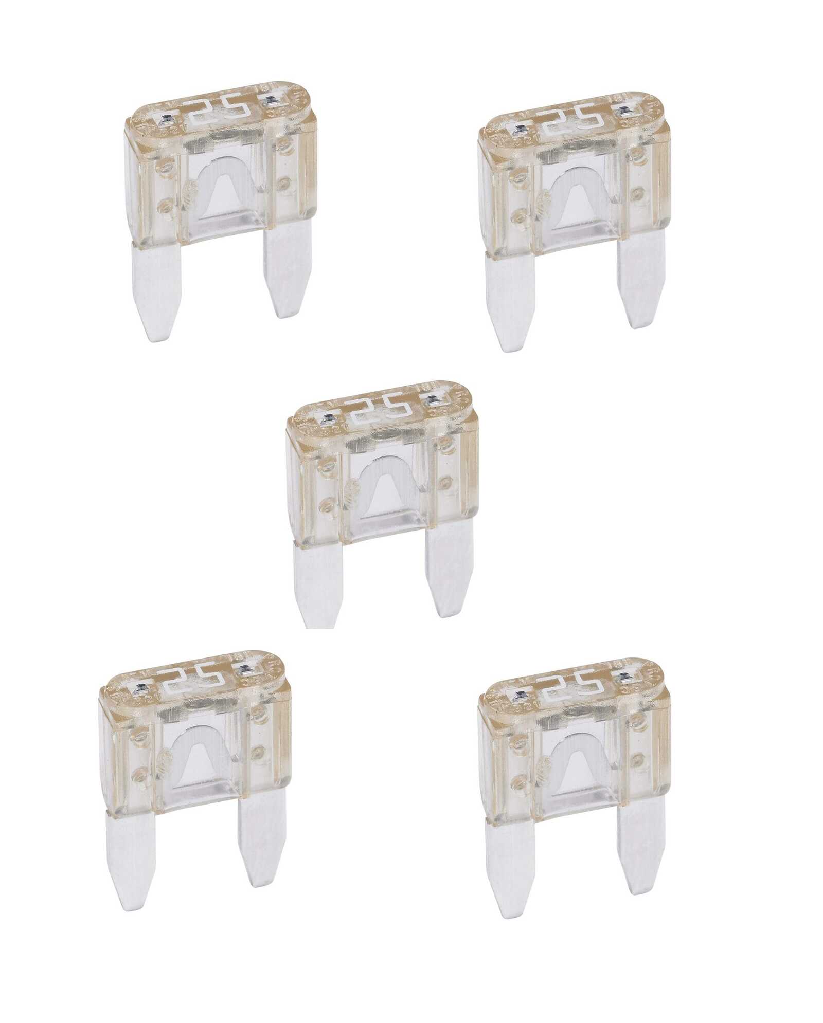 Foto do produto PACK 5 Fusíveis Micro 25 AMP.