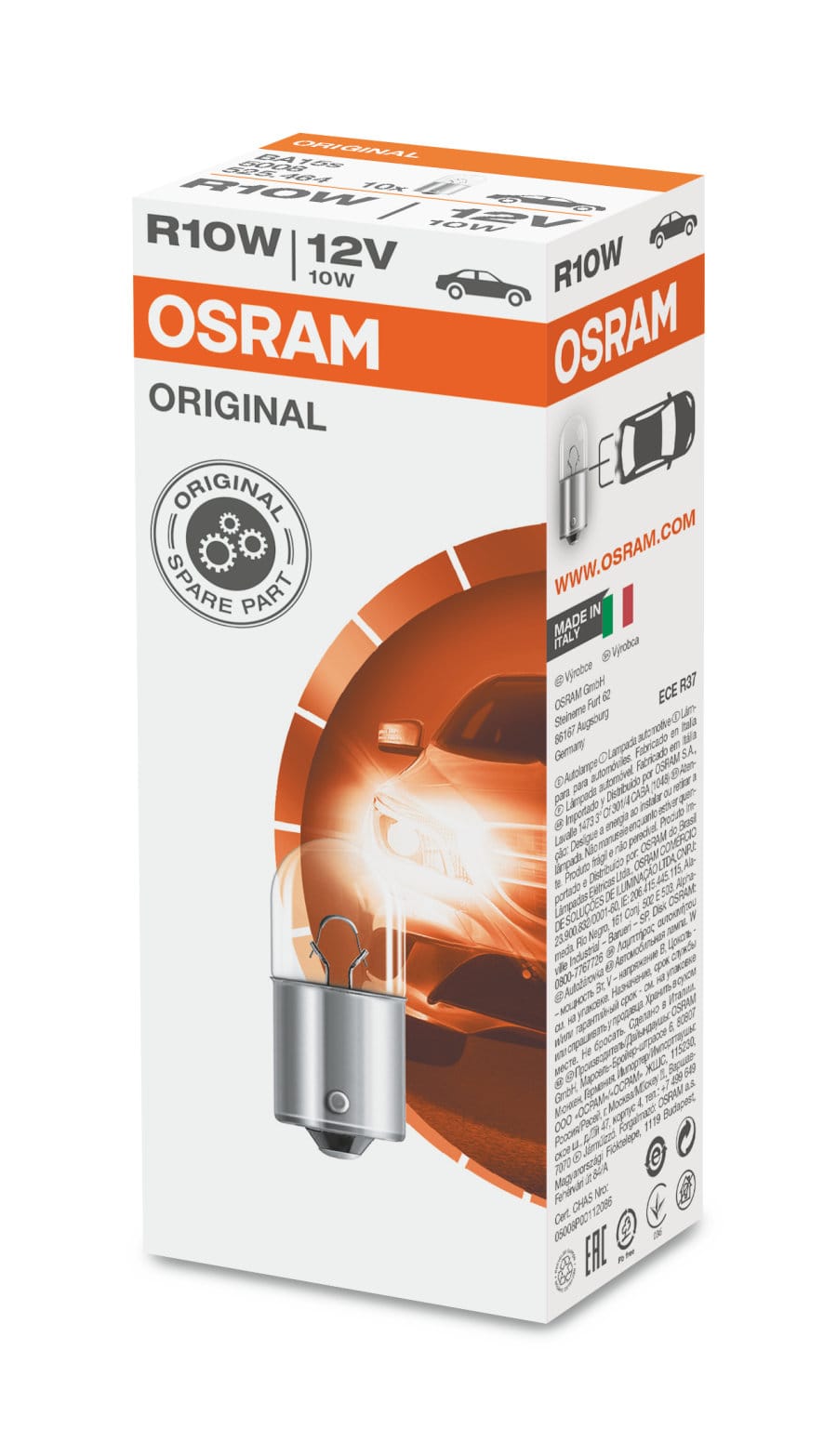 Foto do produto Lâmpada R10W Ba15s 10w 12v OSRAM