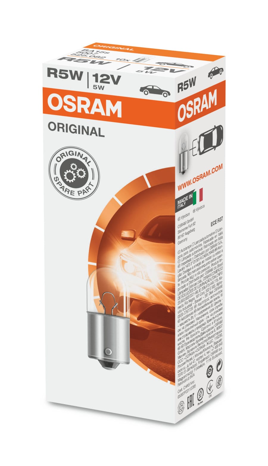 Foto do produto Lâmpada R5W Ba15s 5w 12v OSRAM