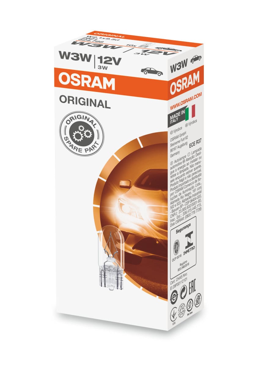 Foto do produto Lâmpada W3W T10 3W 12v OSRAM