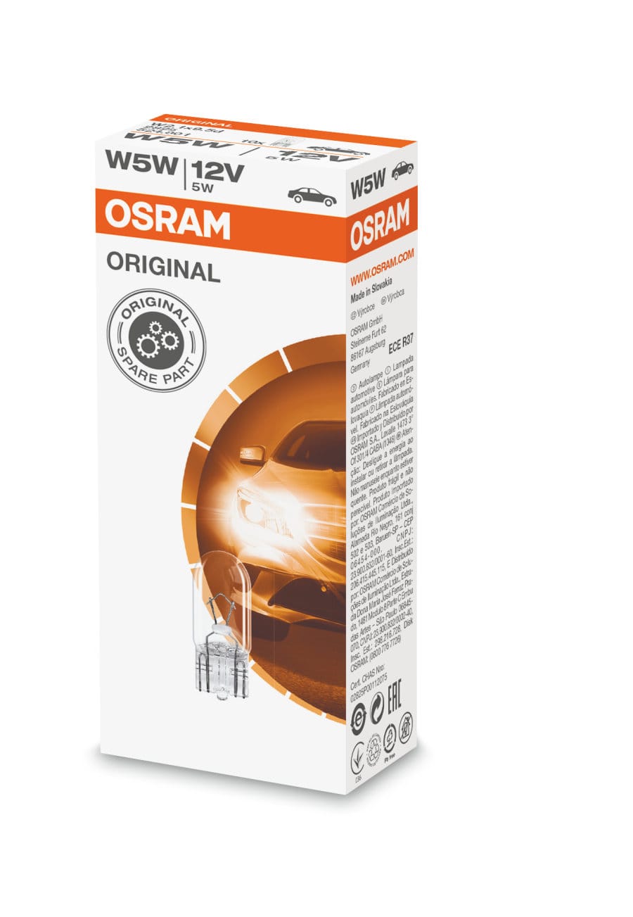 Foto do produto Lâmpada W5W T10 3W 12v OSRAM