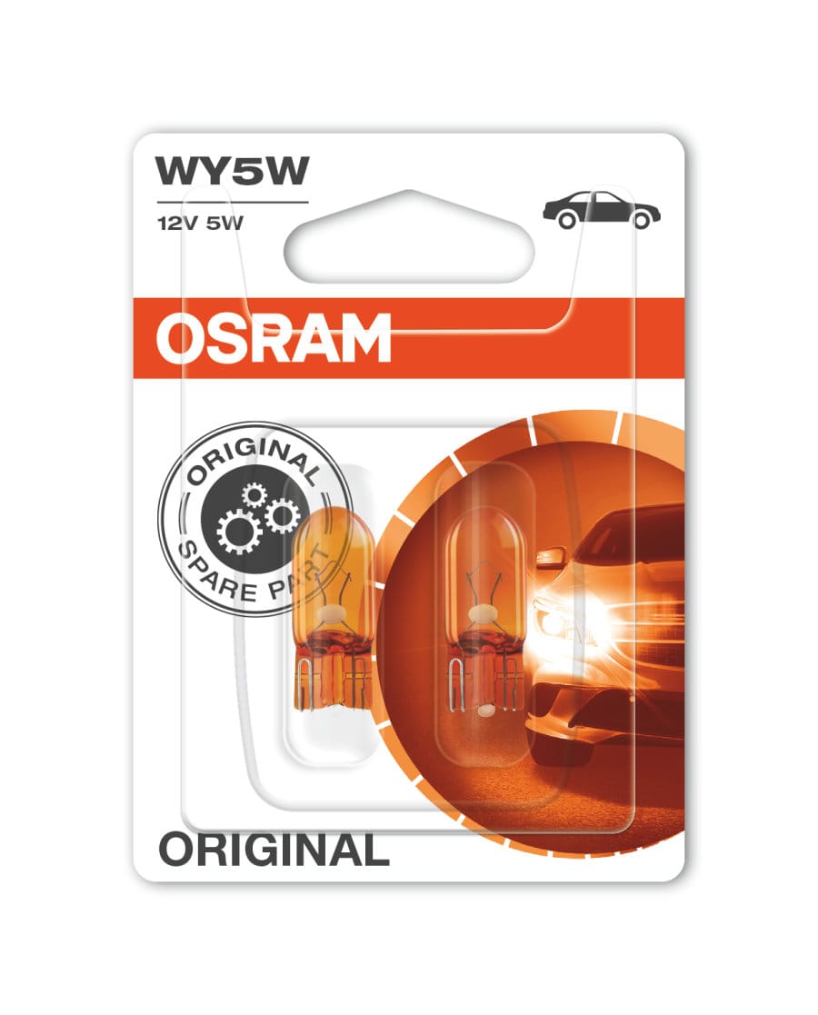 Foto do produto Lâmpadas WY5W T10 Ambar 5W 12v OSRAM (bl2)