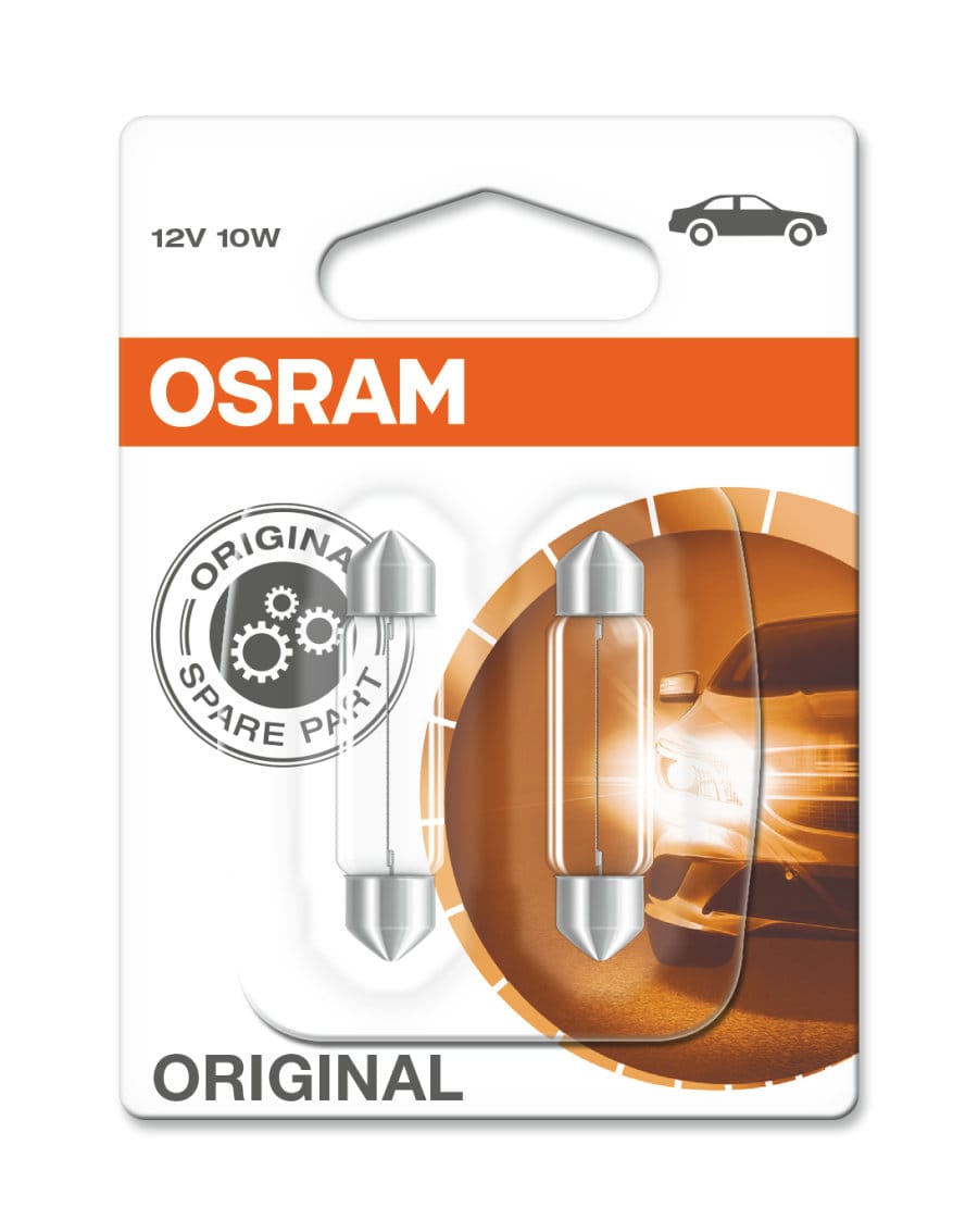 Foto do produto Lâmpadas Tubular C10W 12V OSRAM (41x11) (bl2)