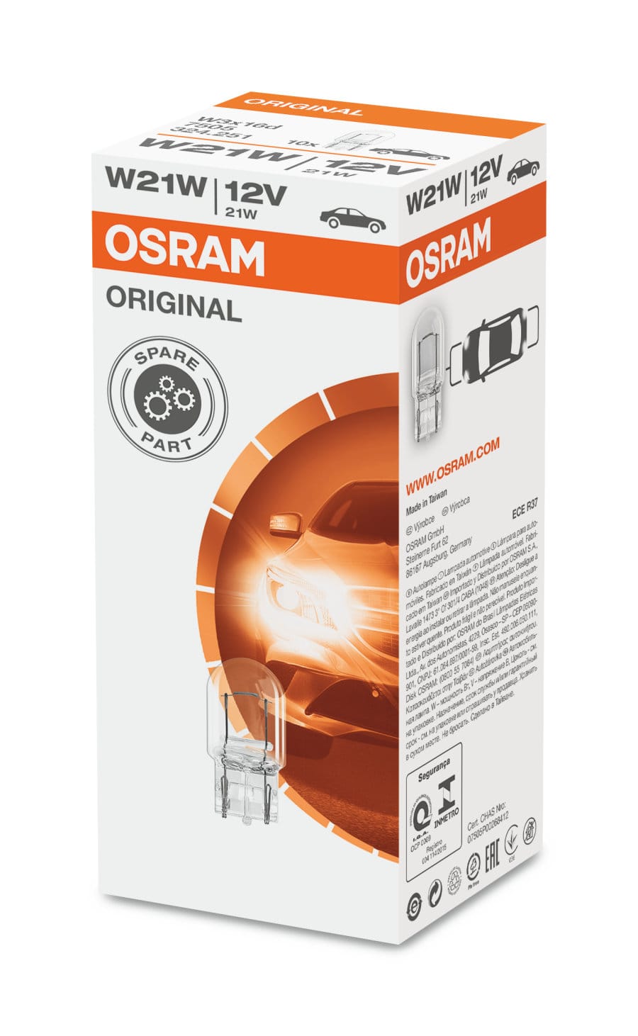 Foto do produto Lâmpada W21W 12v OSRAM