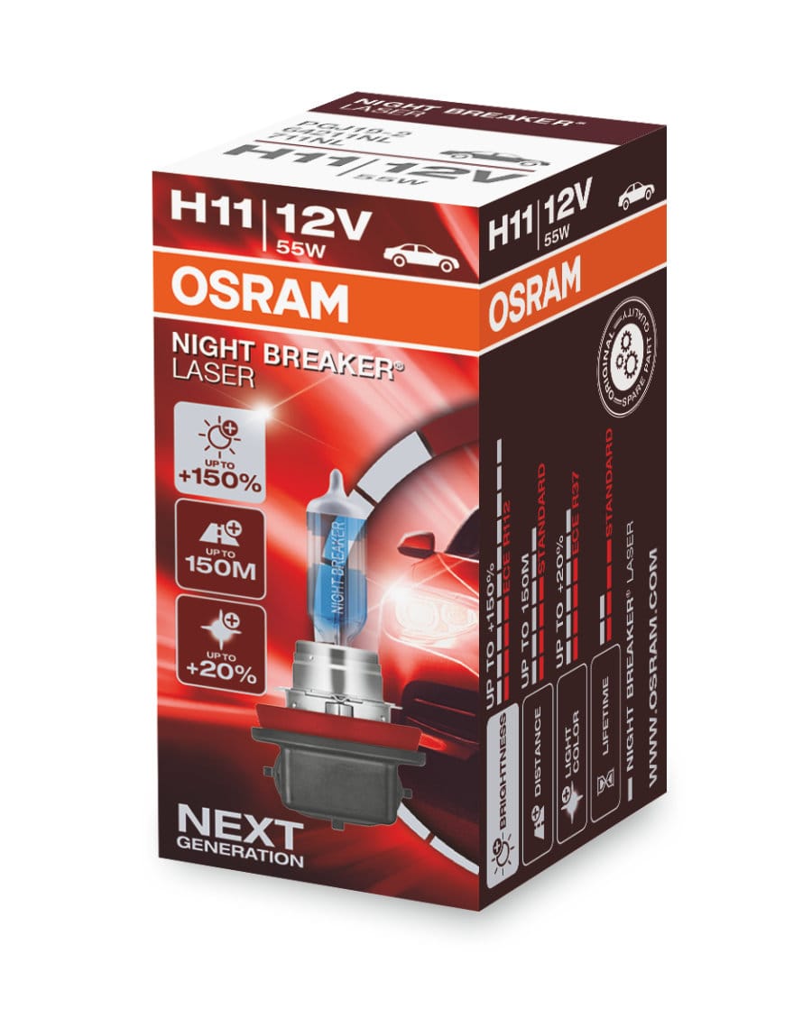 Foto do produto Lâmpadas H11 Night Breaker Laser +150% Next G