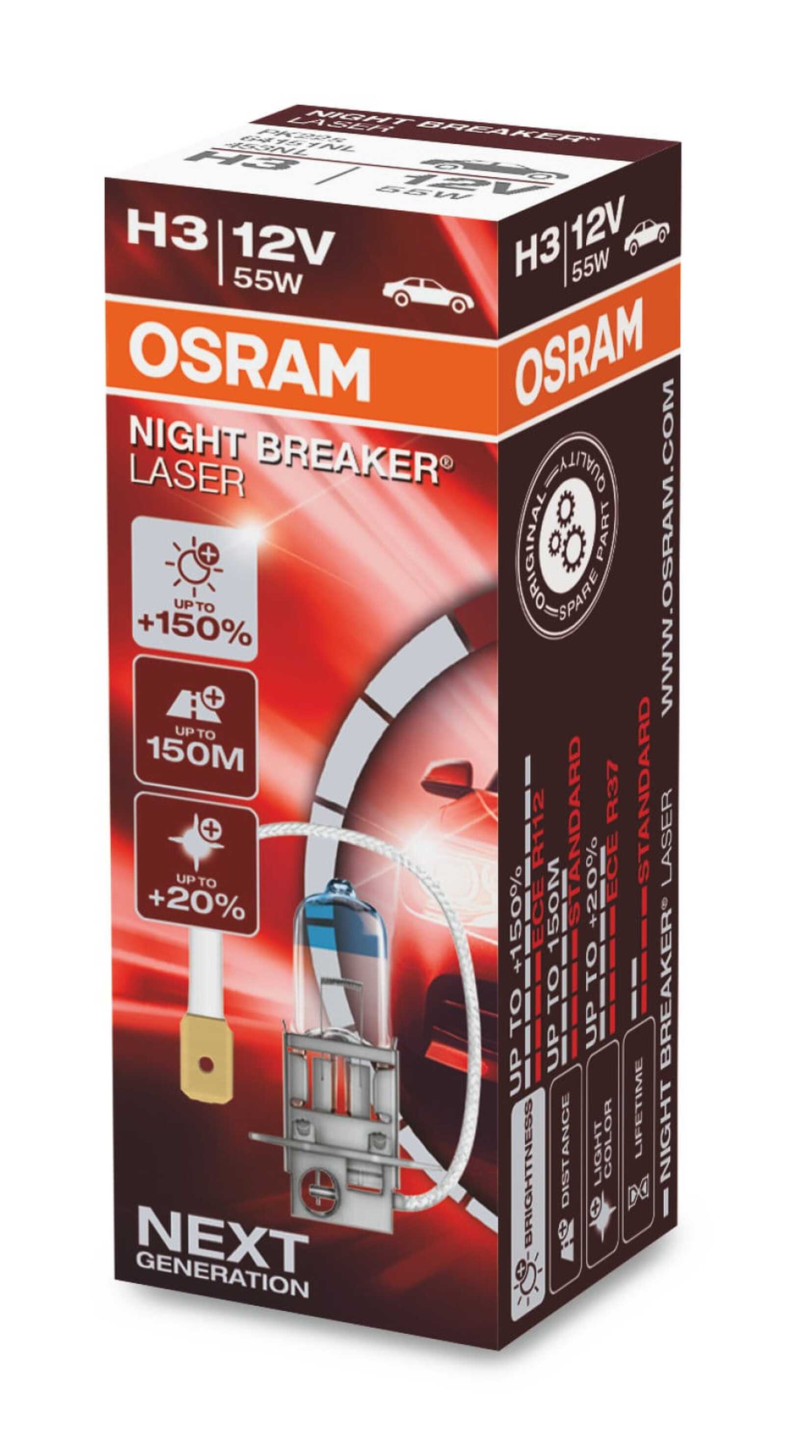 Foto do produto Lâmpada H3 Night Breaker Laser +150% Next G
