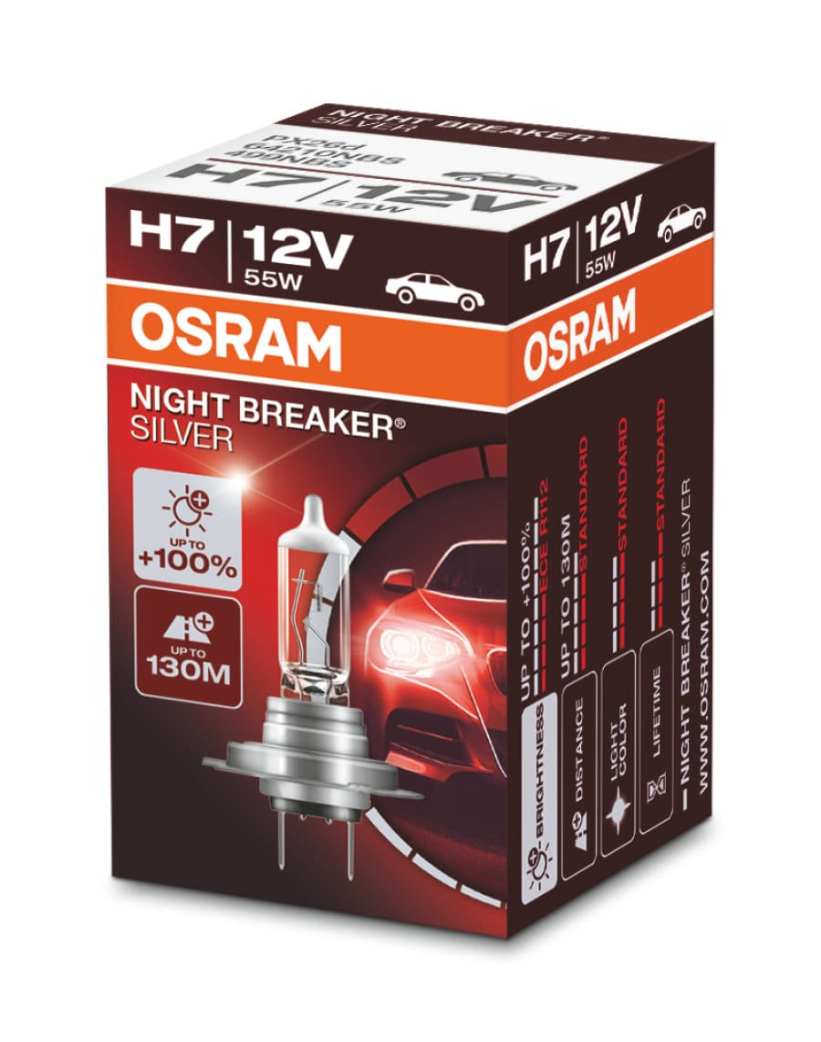 Foto do produto Lâmpadas H7 Night Breaker Silver +100%