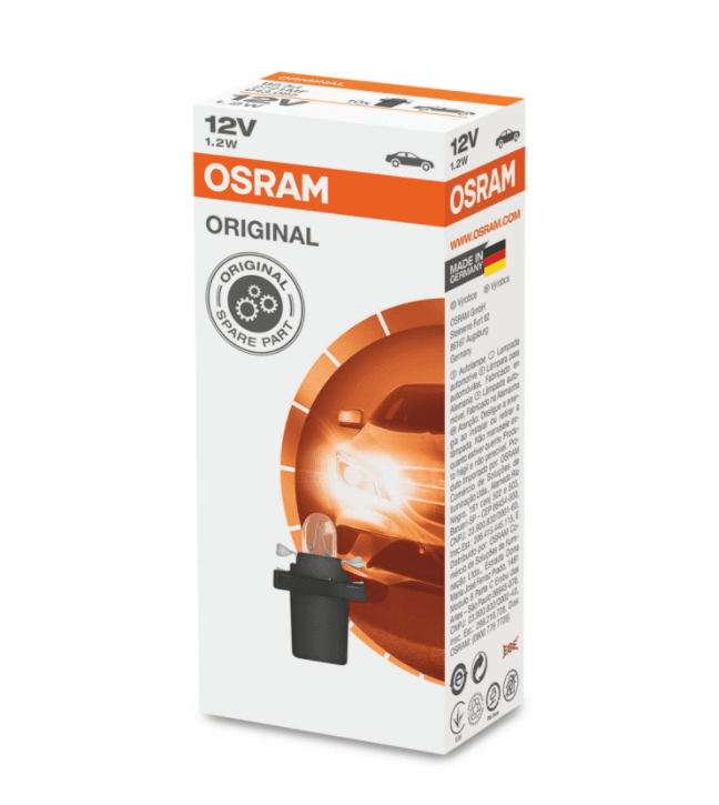 Foto do produto Lâmpada BX8.4d 12V/1.2W OSRAM