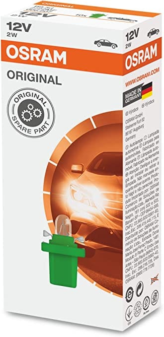 Foto do produto Lampada B8.5D 2W 12V 5Xfs10 1A Osram