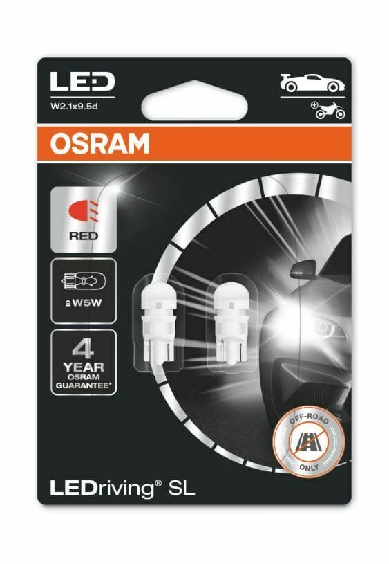 Foto do produto LEDriving SL W2.1X9.5d (W5w) VERMELHO