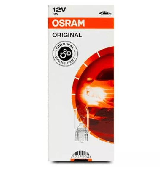 Foto do produto Lampada W2.1X9.5D 6W 12V 5XFS10 1AOS OSRAM