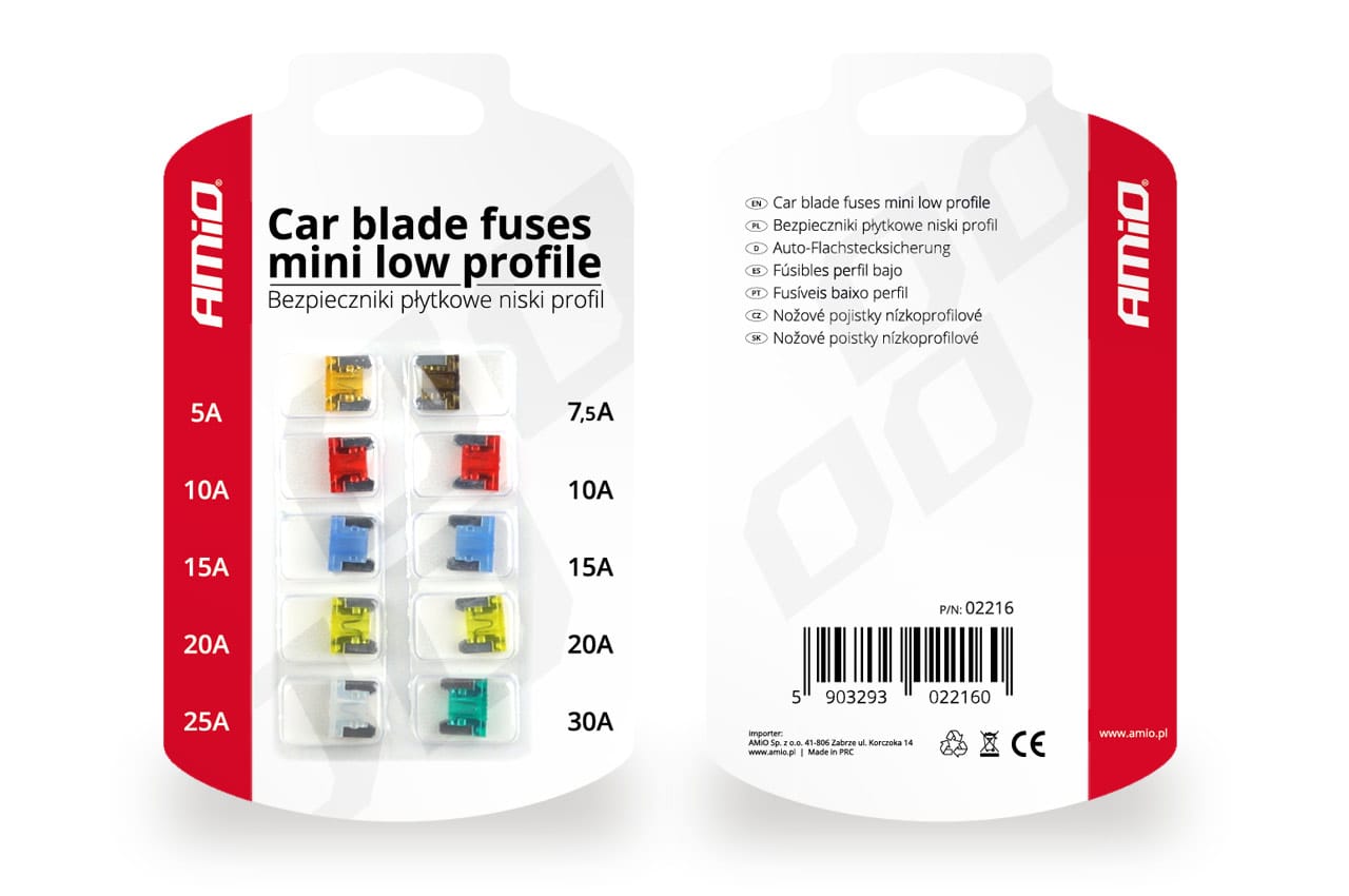 Foto do produto KIT 10 Fusiveis baixo perfil AMIO