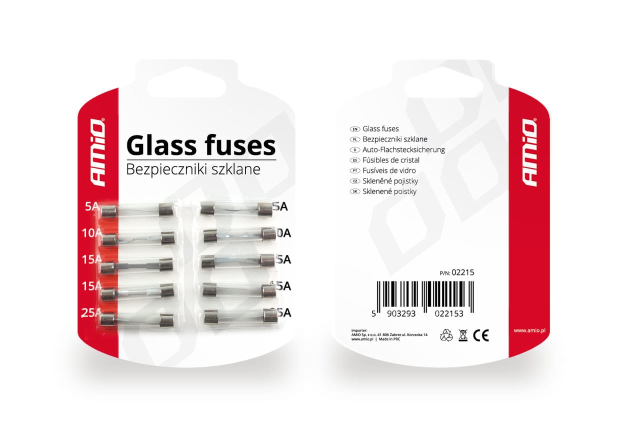 Foto do produto KIT 10 Fusiveis Vidro Lucas