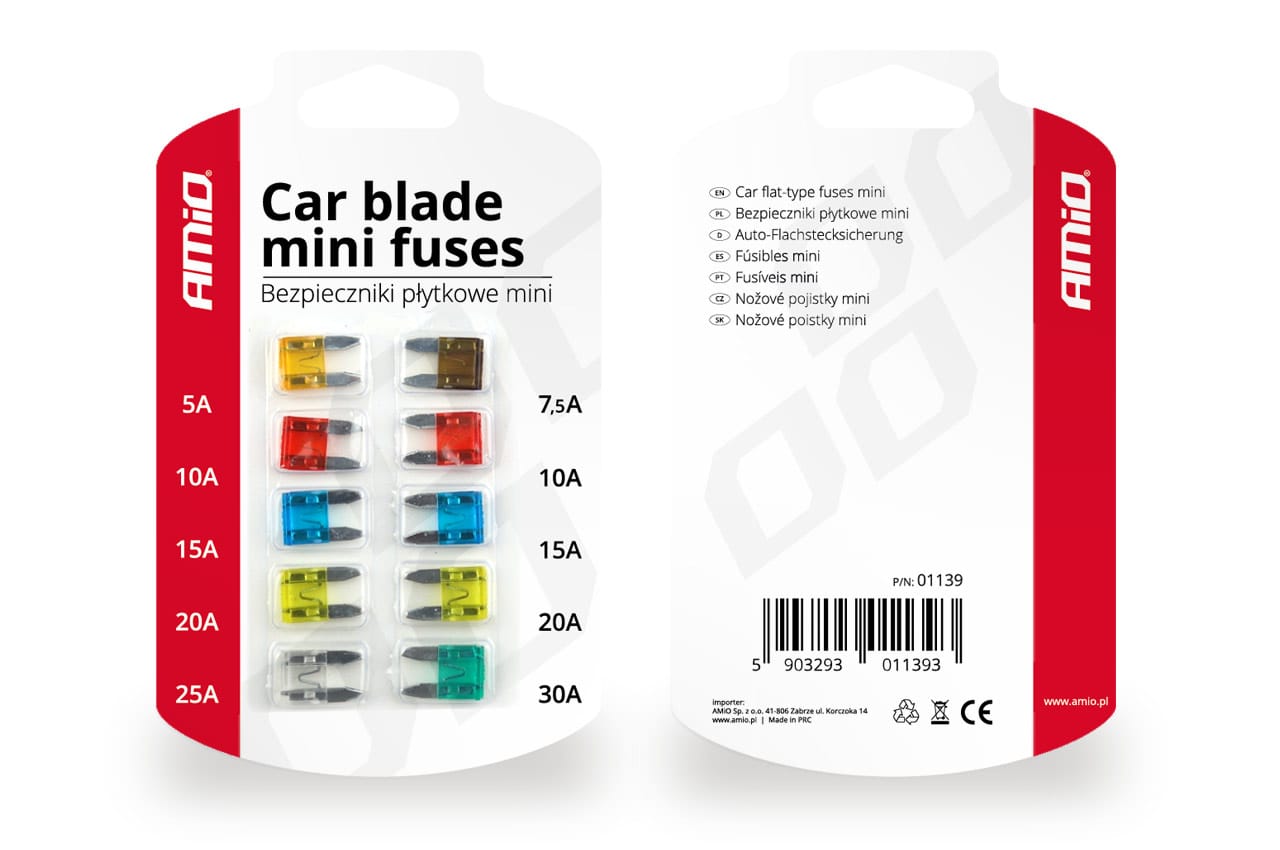 Foto do produto KIT 10 Fusiveis Mini AMIO