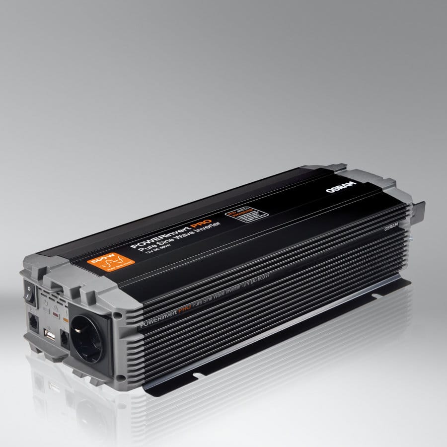POWERinvert PRO Pure Sine Wave Inverter 12V DC 600W – OEINVPAR6