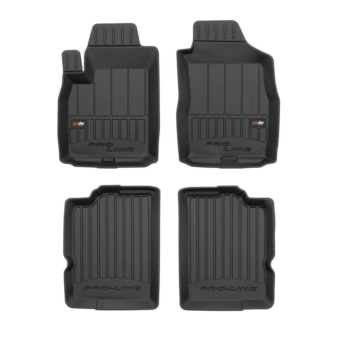 PACK 4 TAPETES BORRACHA PRO-LINE FIAT PANDA II 2003-2012