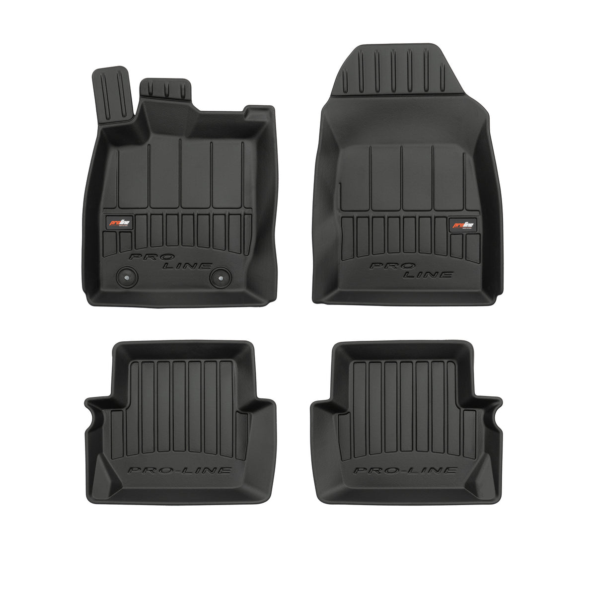PACK 4 TAPETES BORRACHA PRO-LINE FORD FIESTA VII 2017-2023