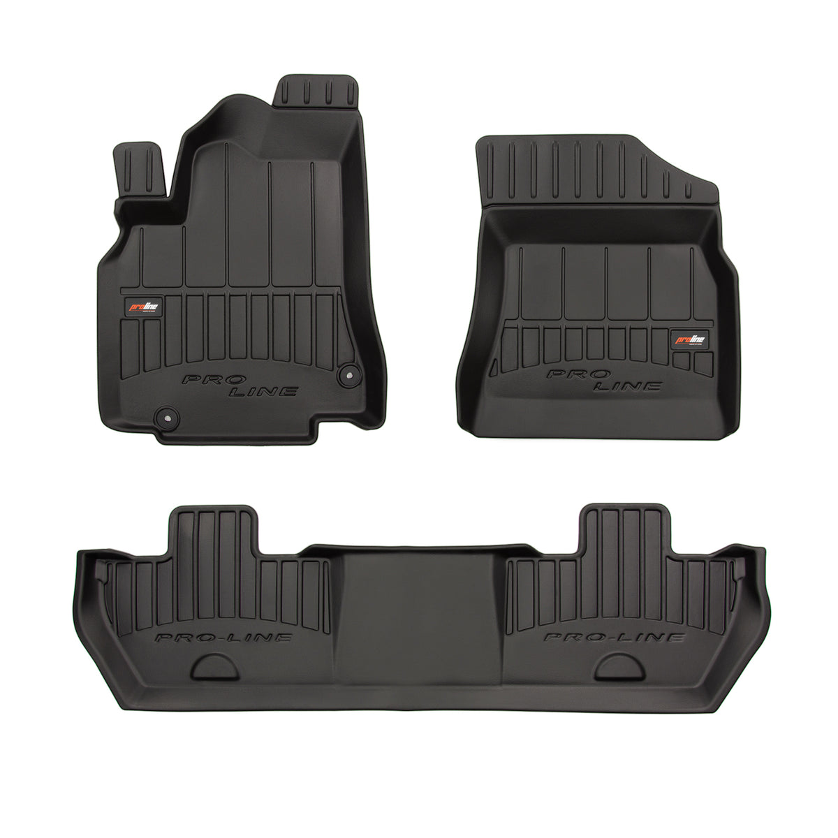 PACK 3 TAPETES BORRACHA PRO-LINE PEUGEOT PARTNER II 2008-2018