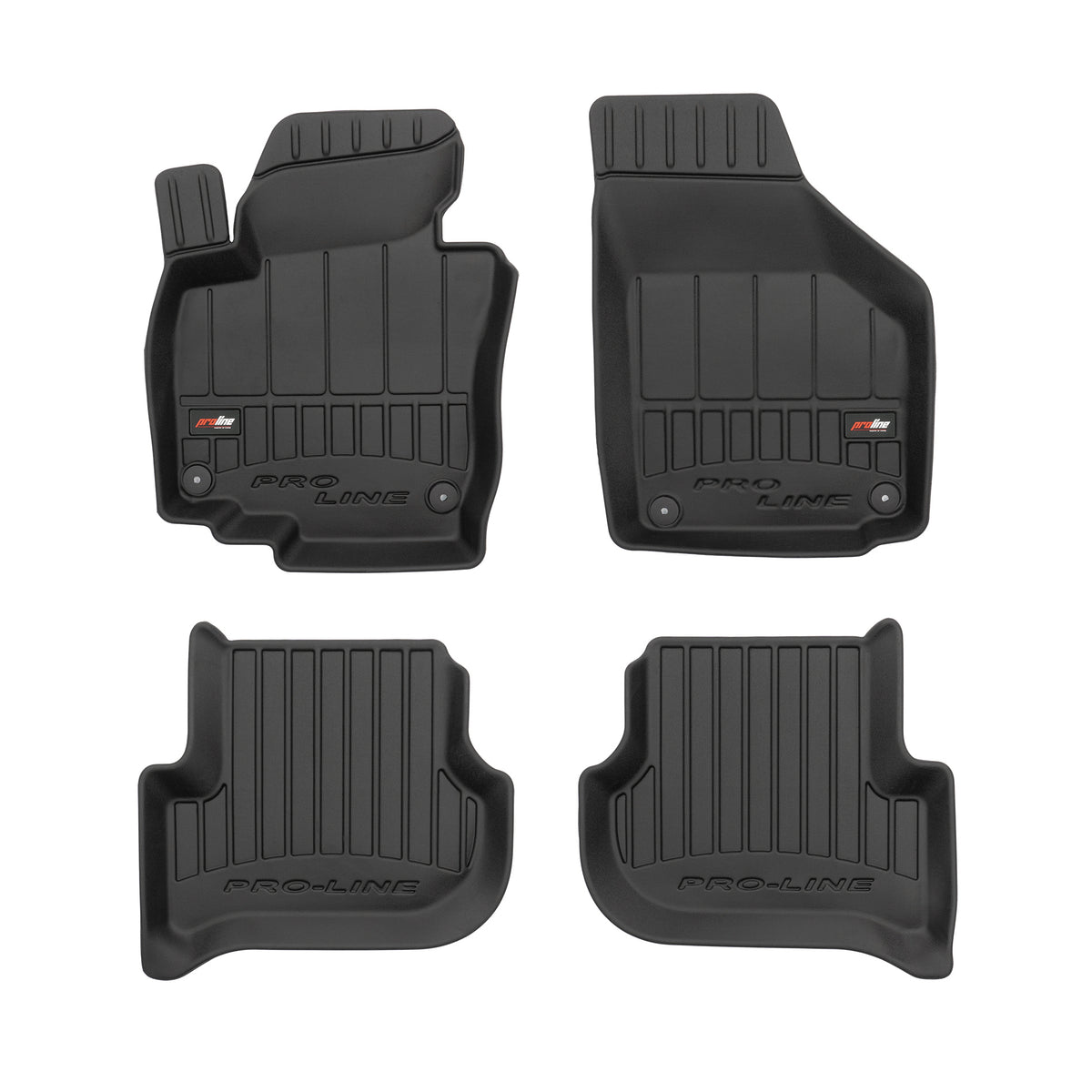 PACK 4 TAPETES BORRACHA PRO-LINE SKODA YETI 2009-2018