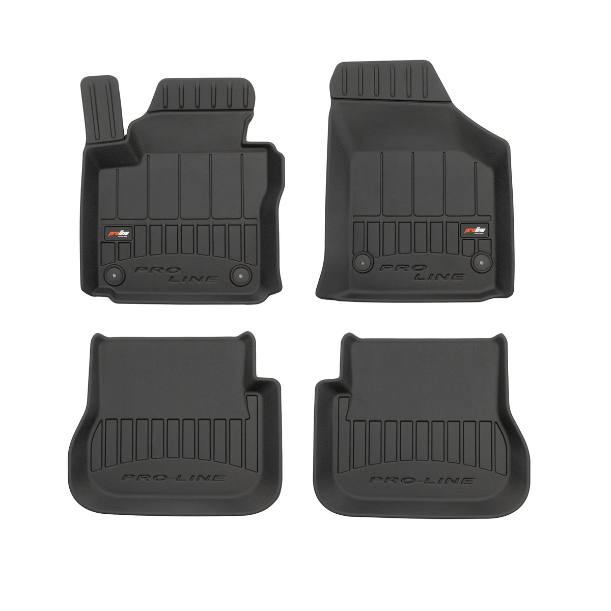 PACK 4 TAPETES BORRACHA PRO-LINE VOLKSWAGEN CADDY III 2003-2020