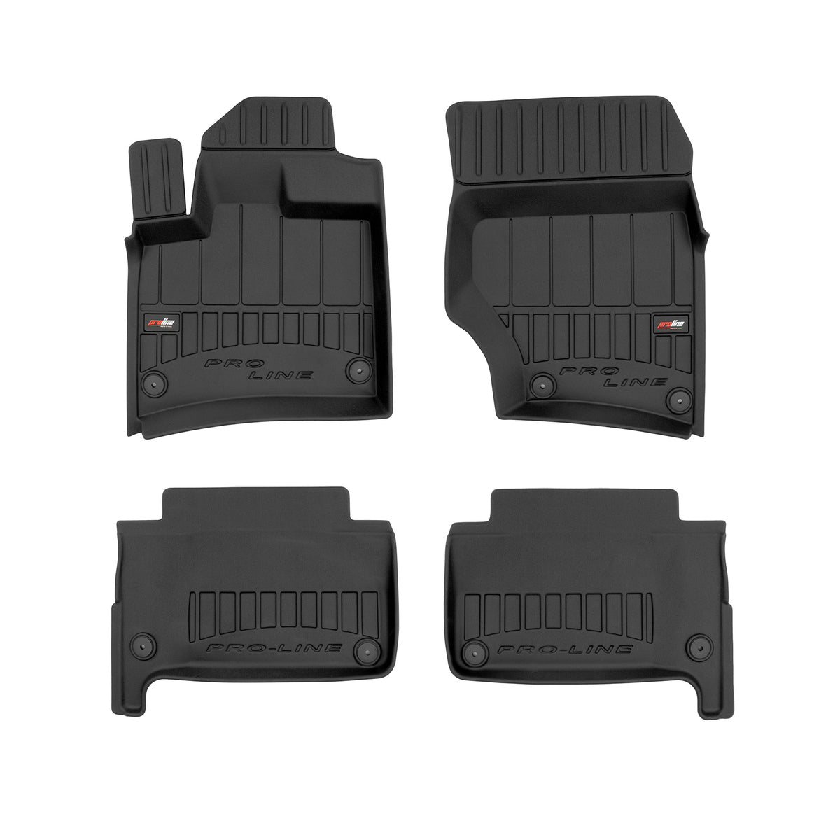PACK 4 TAPETES BORRACHA PRO-LINE AUDI Q7 I 2005-2015 1ª E 2ª FILA