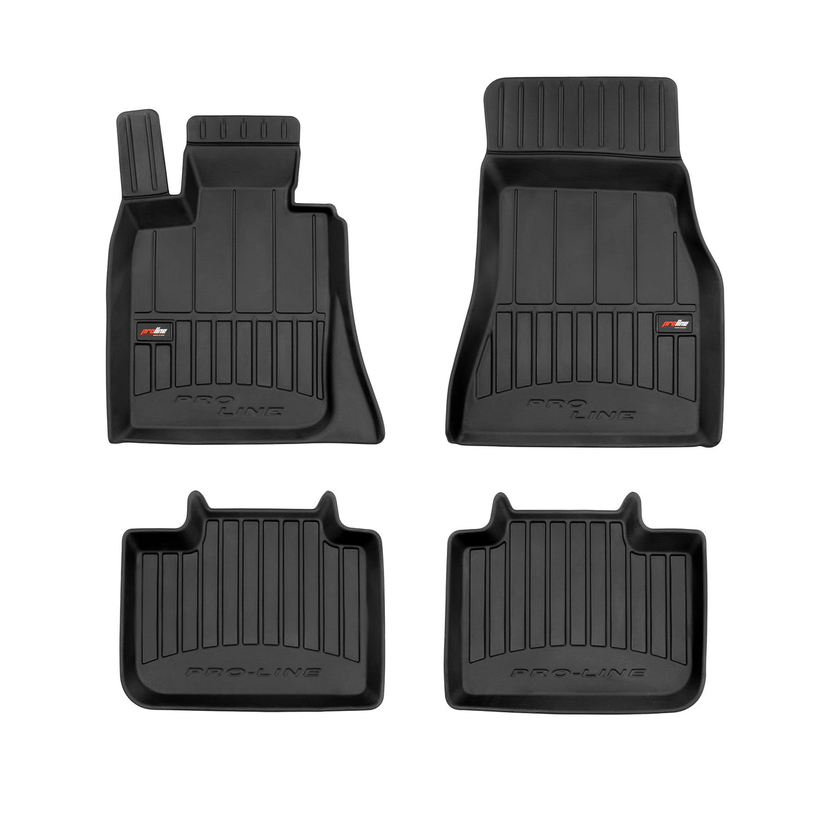 PACK 4 TAPETES BORRACHA PRO-LINE BMW 6 SERIES GRAN TURISMO G32 2017-2023