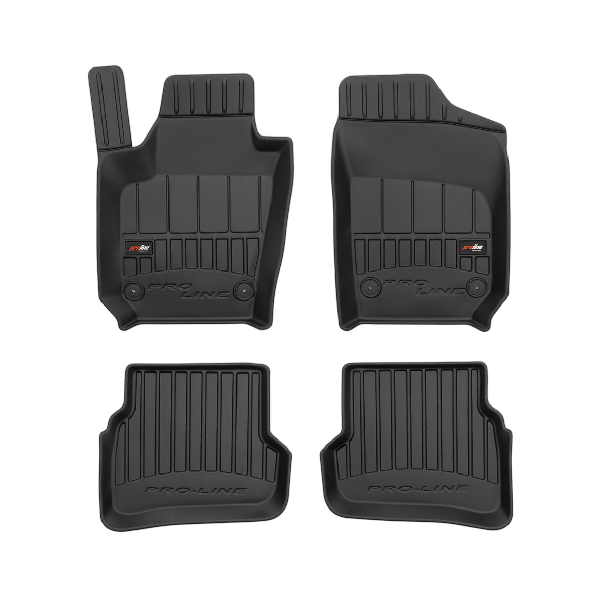 PACK 4 TAPETES BORRACHA PRO-LINE VOLKSWAGEN POLO V 2009-2017