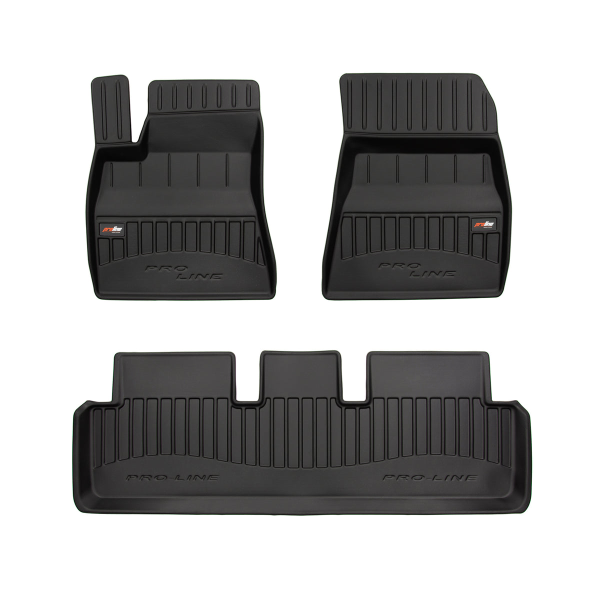PACK 3 TAPETES BORRACHA PRO-LINE TESLA MODEL 3 2017-2023 PRE-FACELIFT
