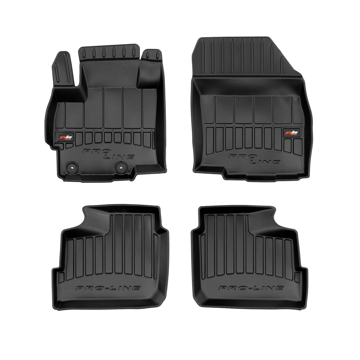 PACK 4 TAPETES BORRACHA PRO-LINE MITSUBISHI SPACE STAR 2013-2024