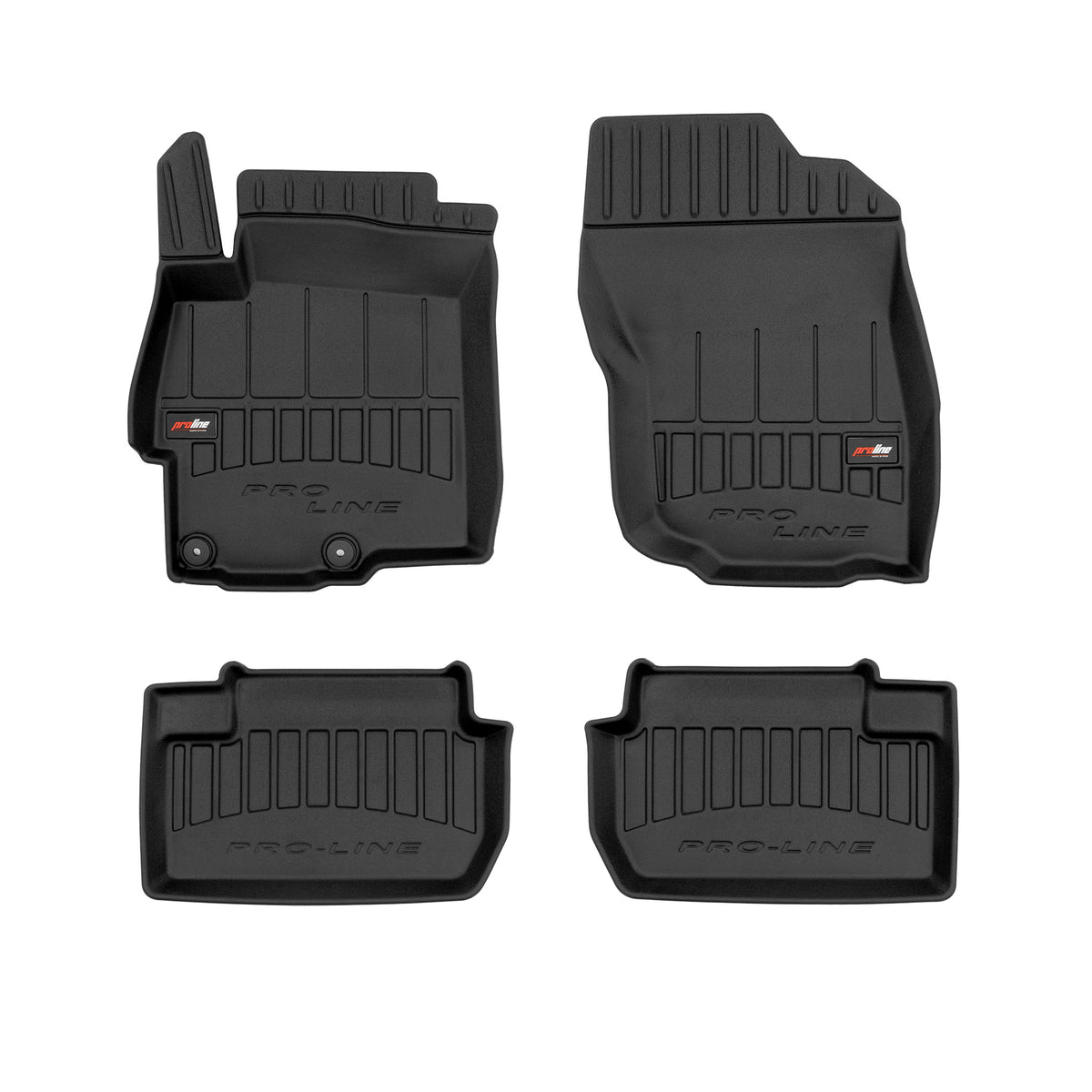 PACK 4 TAPETES BORRACHA PRO-LINE MITSUBISHI LANCER VIII 2007-2017
