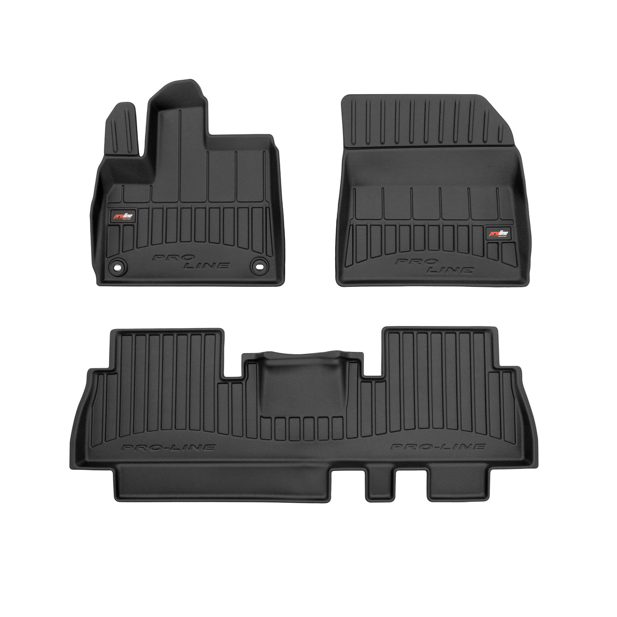PACK 3 TAPETES BORRACHA PRO-LINE PEUGEOT RIFTER 2018->