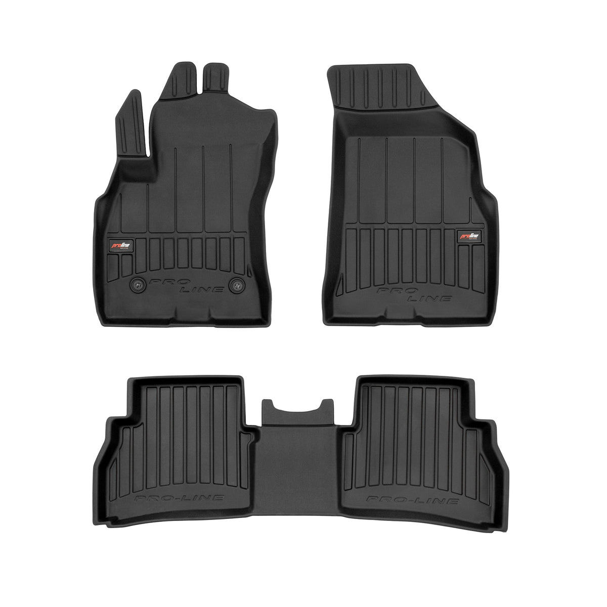 PACK 3 TAPETES BORRACHA PRO-LINE RAM PROMASTER 2015-2022