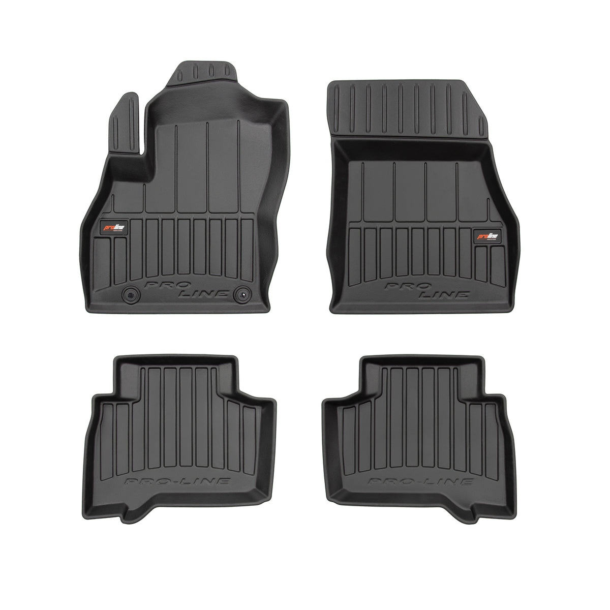 PACK 4 TAPETES BORRACHA PRO-LINE FIAT QUBO 2008-2020