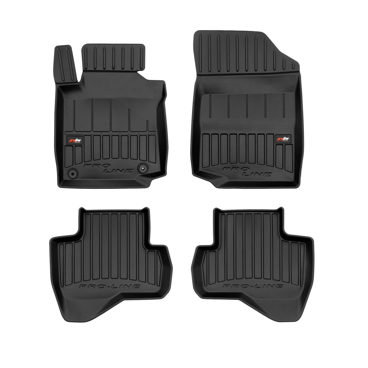 PACK 4 TAPETES BORRACHA PRO-LINE PEUGEOT 107 2005-2014