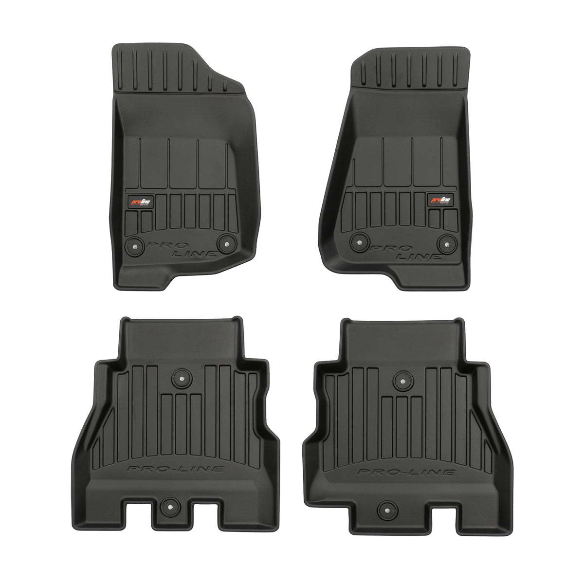 PACK 4 TAPETES BORRACHA PRO-LINE JEEP WRANGLER IV 2017->