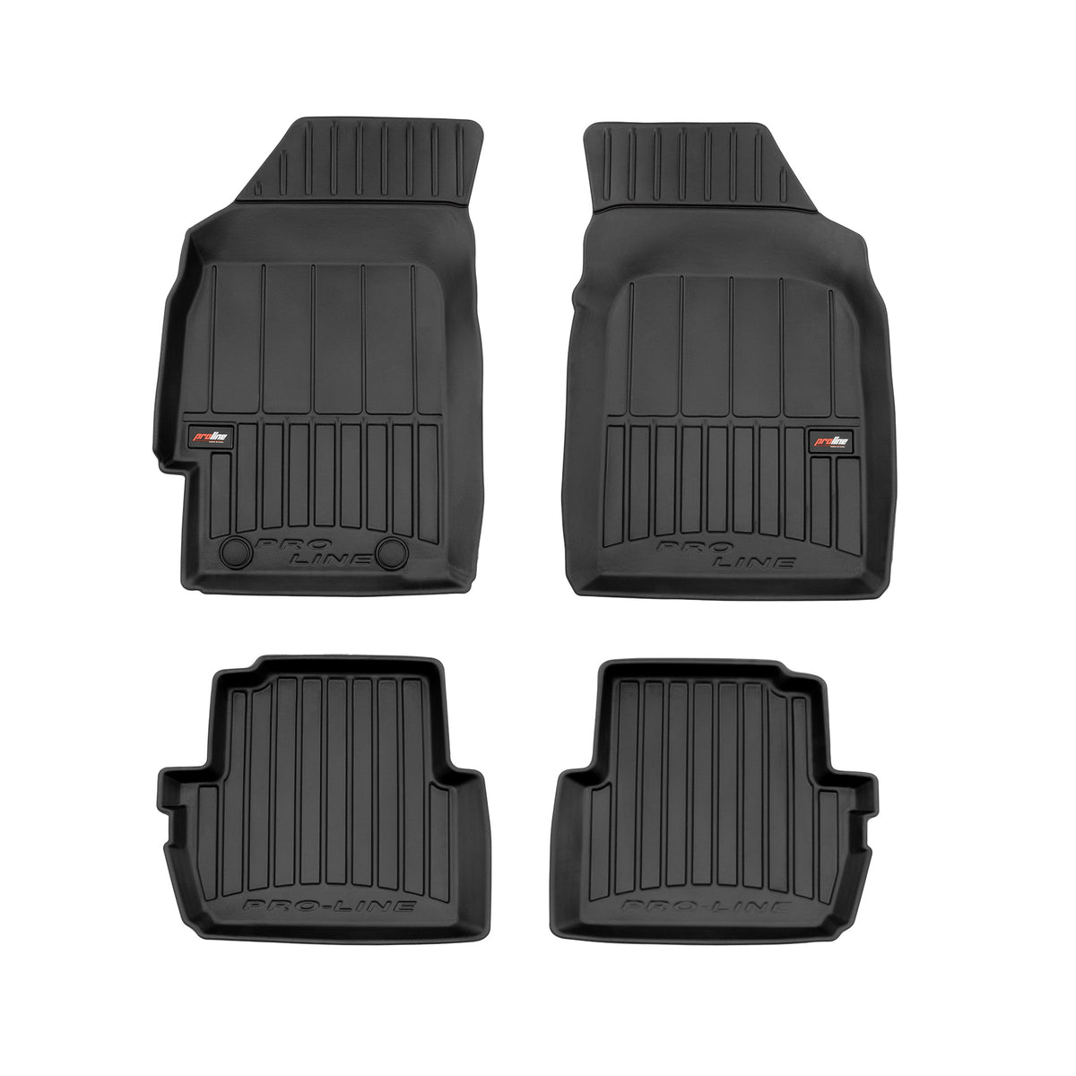 PACK 4 TAPETES BORRACHA PRO-LINE CHEVROLET SPARK II 2005-2009