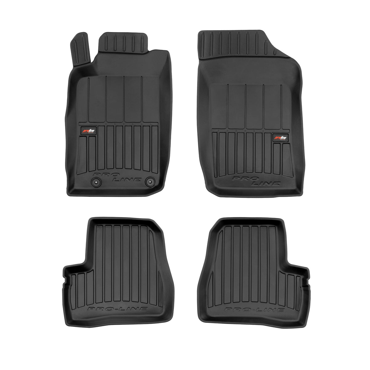 PACK 4 TAPETES BORRACHA PRO-LINE PEUGEOT 206 1998-2009