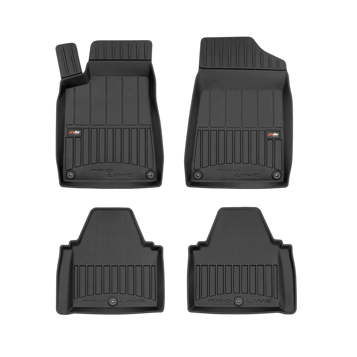 PACK 4 TAPETES BORRACHA PRO-LINE PEUGEOT 607 1999-2010
