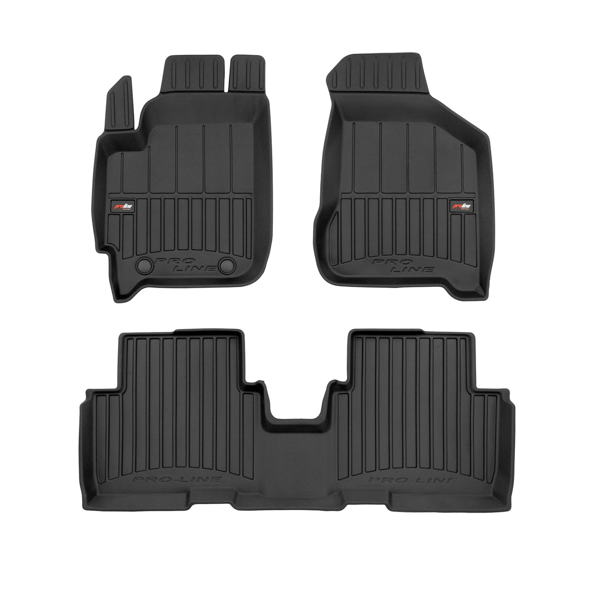 PACK 3 TAPETES BORRACHA PRO-LINE KIA CARENS II 2002-2008