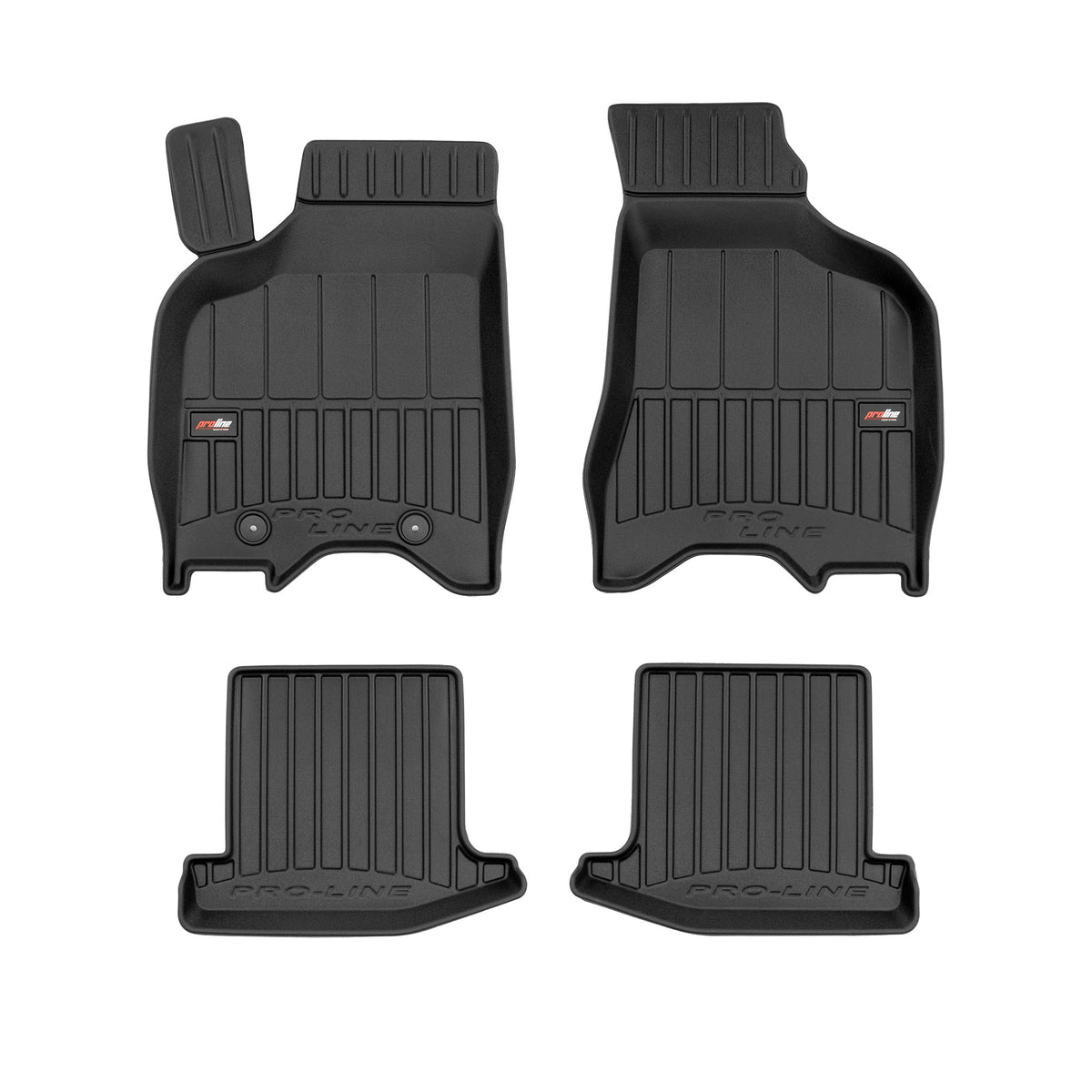 PACK 4 TAPETES BORRACHA PRO-LINE VOLKSWAGEN LUPO 1998-2005