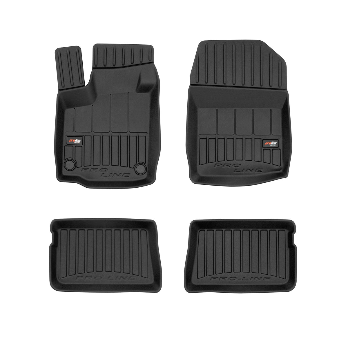 PACK 4 TAPETES BORRACHA PRO-LINE RENAULT TWINGO II 2007-2014