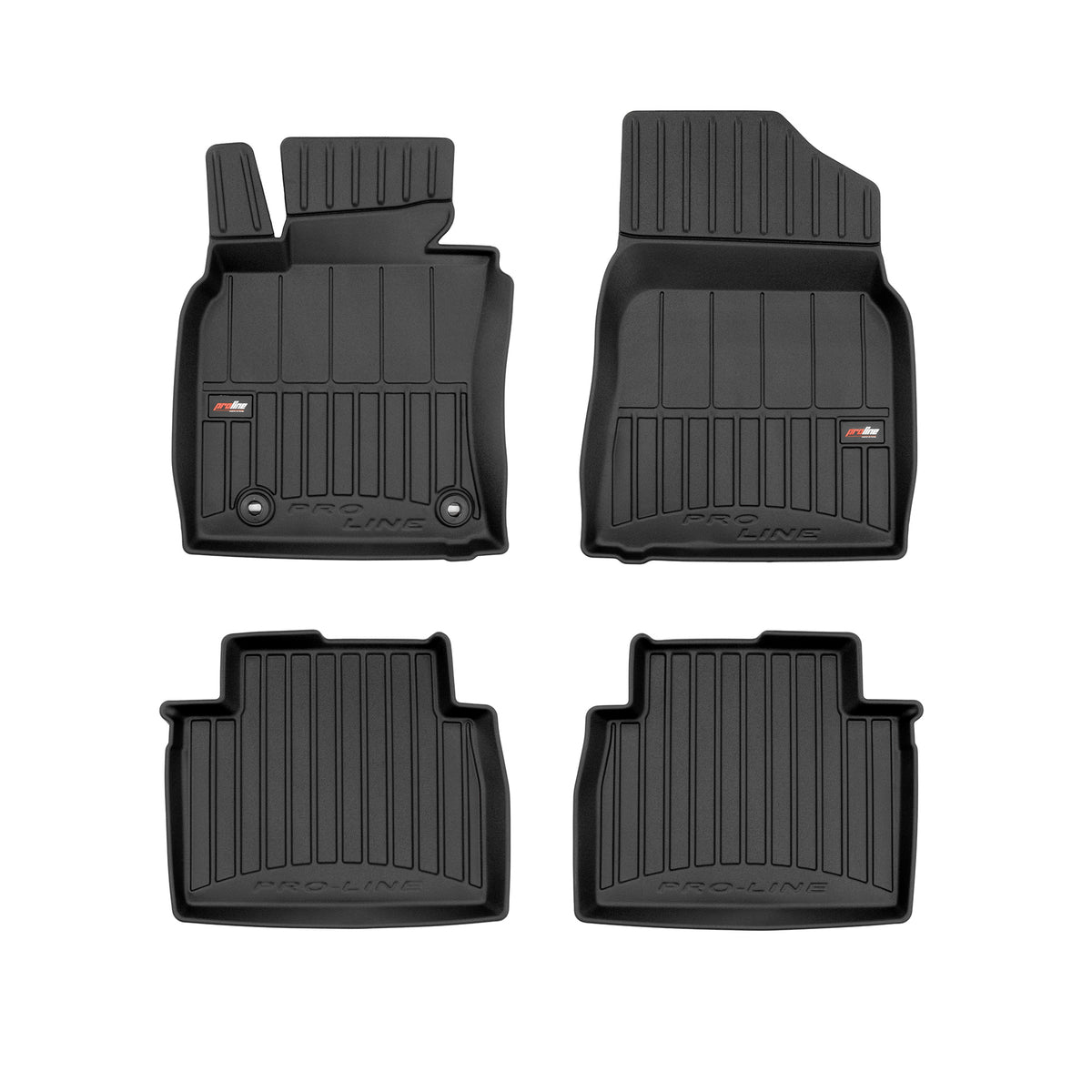 PACK 4 TAPETES BORRACHA PRO-LINE TOYOTA CAMRY VIII 2017-2024 HIBRIDO PRE-FACELIFT