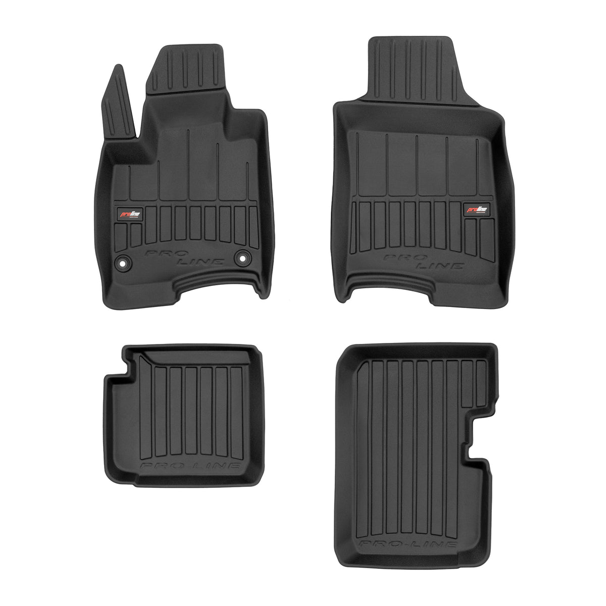 PACK 4 TAPETES BORRACHA PRO-LINE FIAT PANDA III 2020-> HIBRIDO