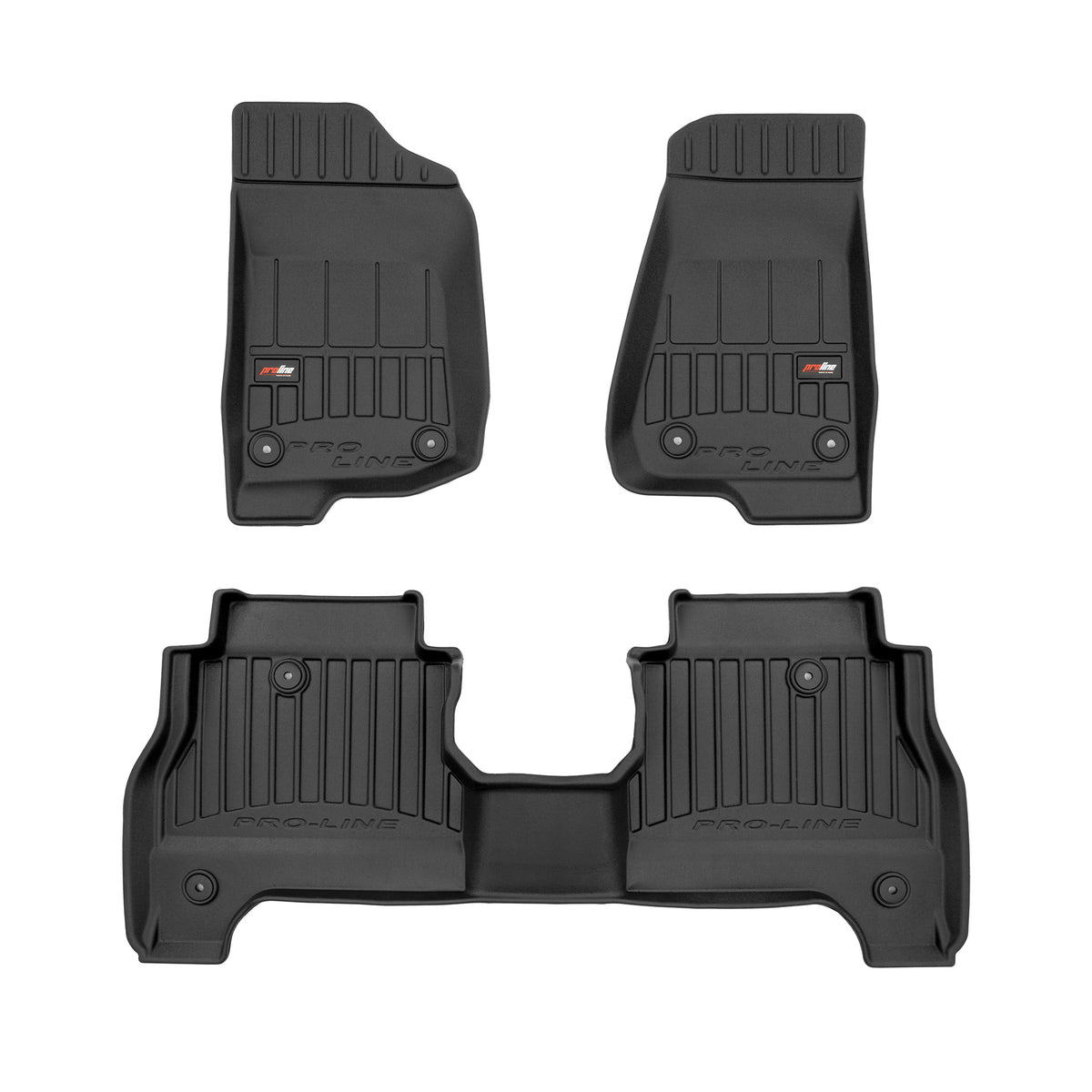 PACK 3 TAPETES BORRACHA PRO-LINE JEEP GLADIATOR 2019->