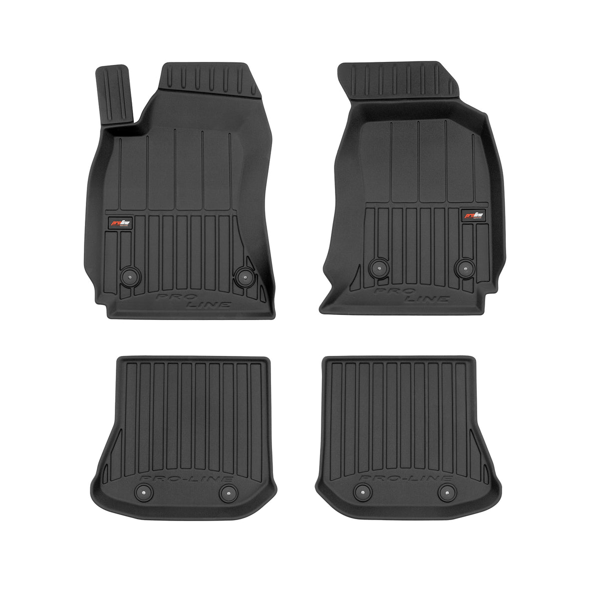 PACK 4 TAPETES BORRACHA PRO-LINE AUDI A4 B5 1994-2001
