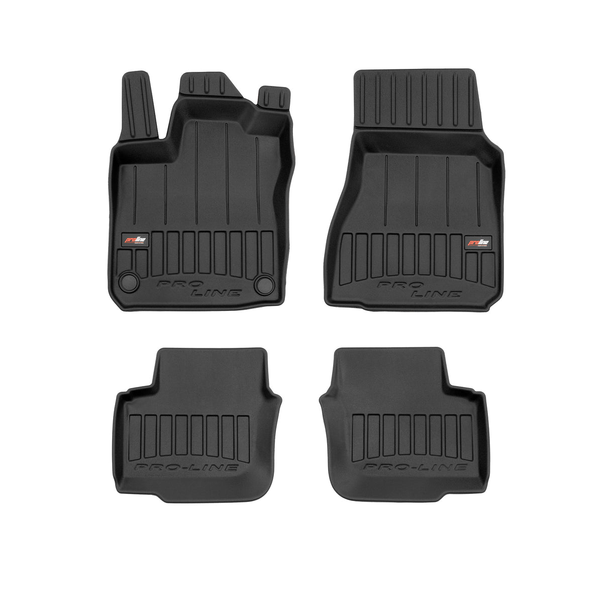 PACK 4 TAPETES BORRACHA PRO-LINE SMART FORFOUR II 2014-2020