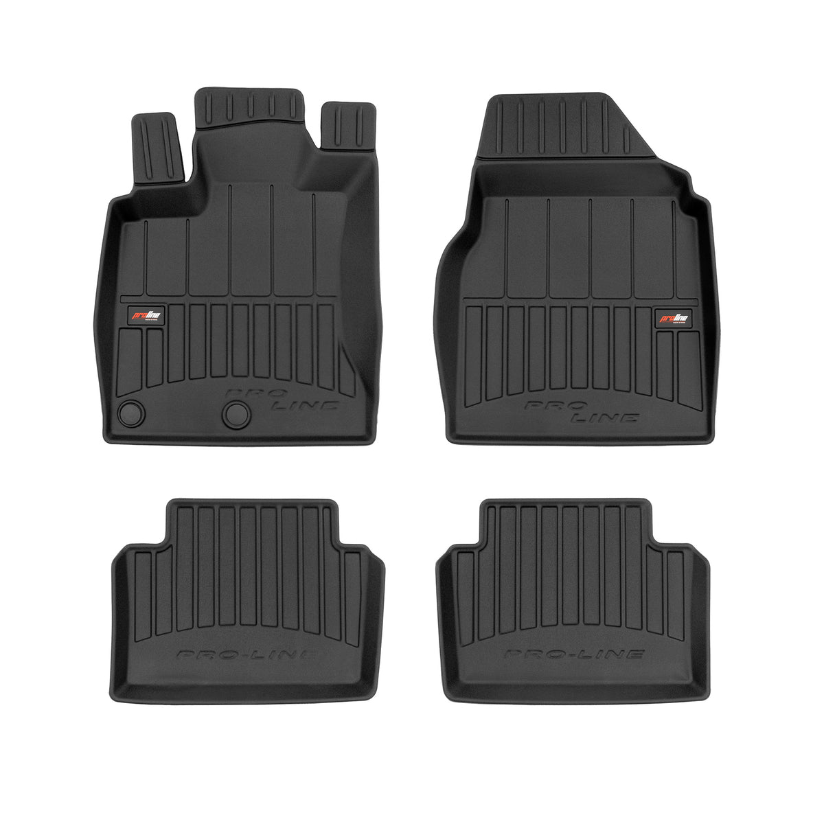 PACK 4 TAPETES BORRACHA PRO-LINE NISSAN QASHQAI I CROSSOVER 2006-2013 EXCETO TEKNA