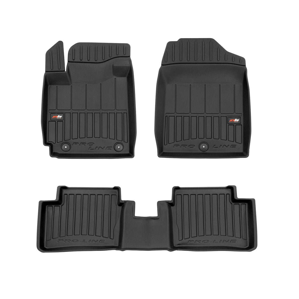 PACK 3 TAPETES BORRACHA PRO-LINE KIA PICANTO III 2017->